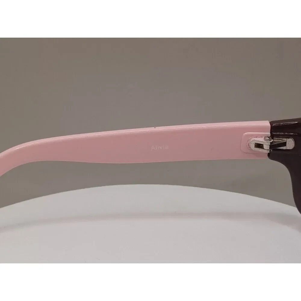 Alivia Child Fashion Sunglasses by Teeny Tiny Optics Pink and Brown Sunglasses